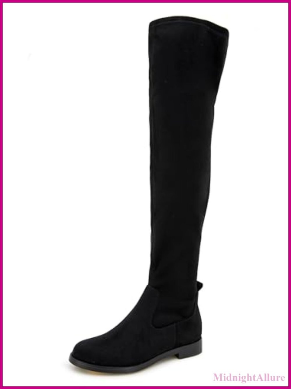 Women's Over-the-Knee Stretch Boots with Inside Zip